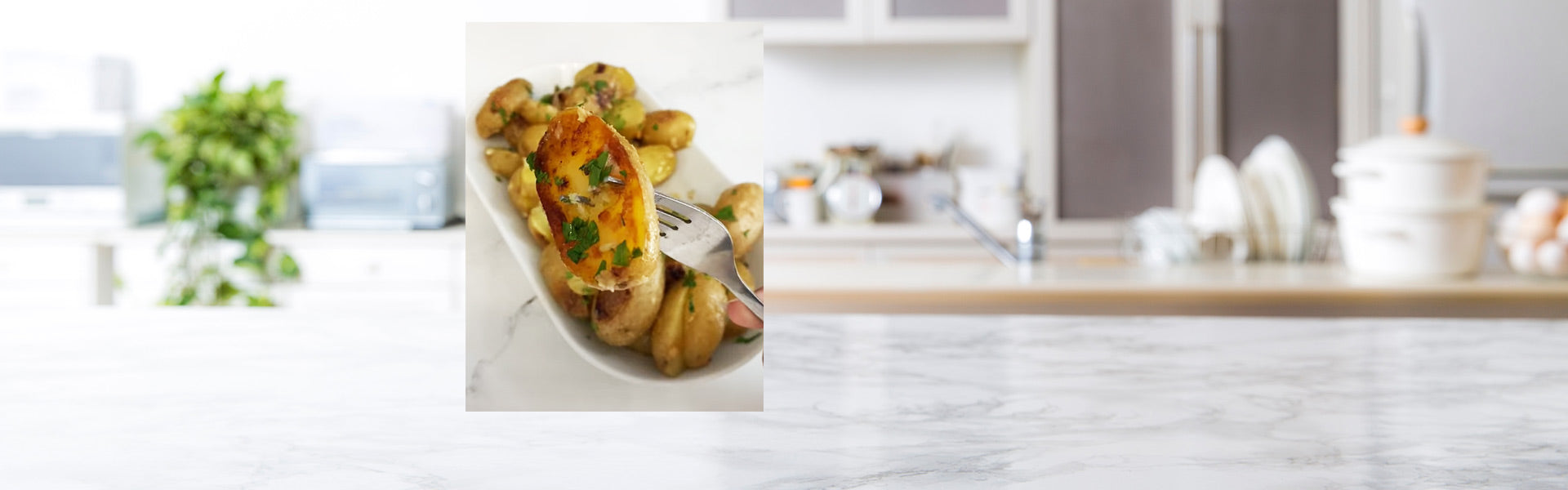 Pommes de terre rties l'ail Tupperware Brand Pommes de terre rties l'ail Tupperware Brand