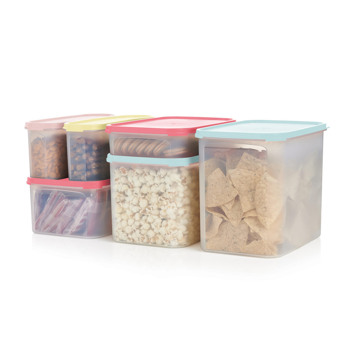 保存容器・ケース Tupperware Modular Mates Starter Set Tupperware Modular Mates Rectangular #1, 2, 3 & 4 Black New