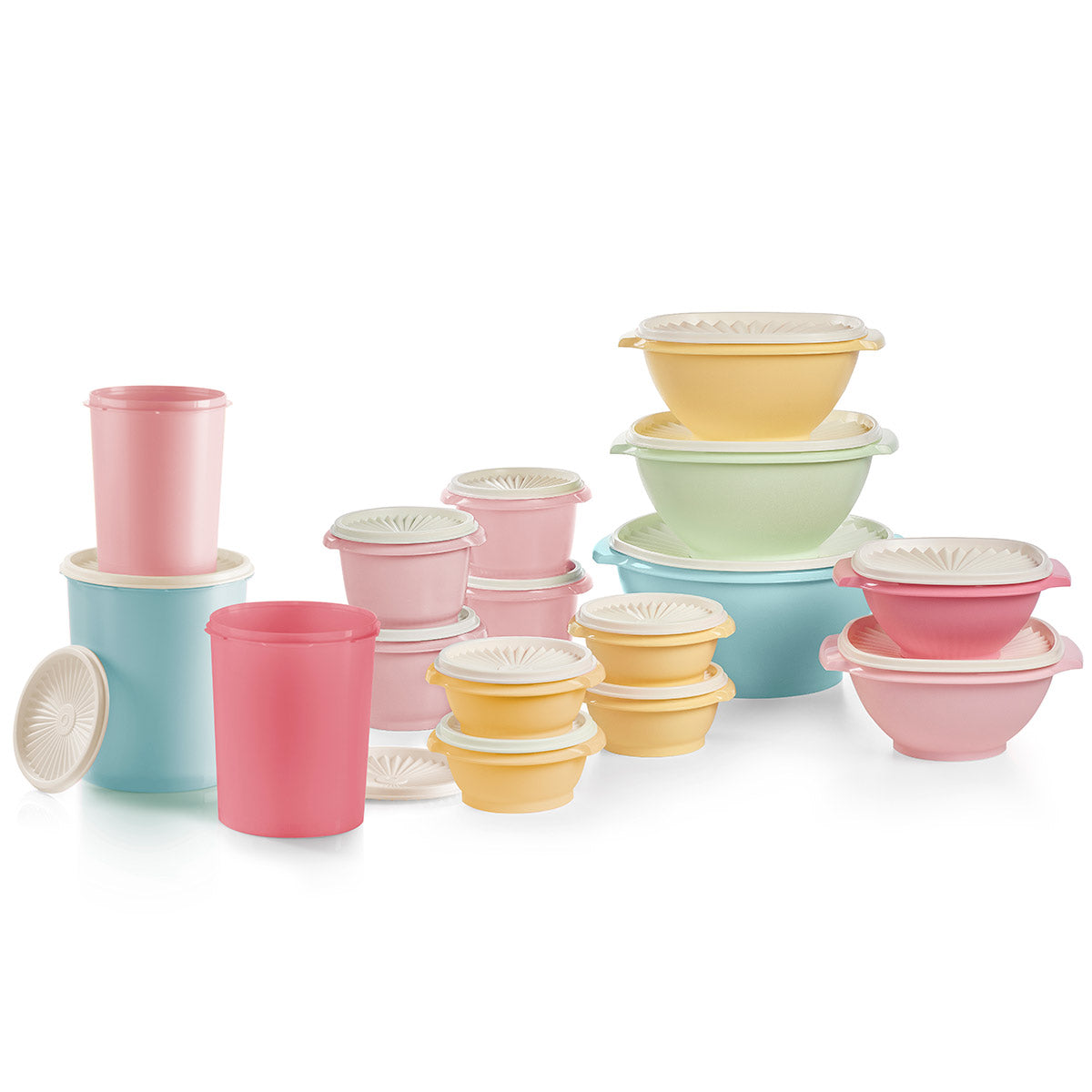 Vintage Tupperware 1486-1 Acrylic 1.6 Liters Tall Spaghetti Push Vintage Tupperware 1486-1 Acrylic 1.6 Liters Tall Spaghetti Push