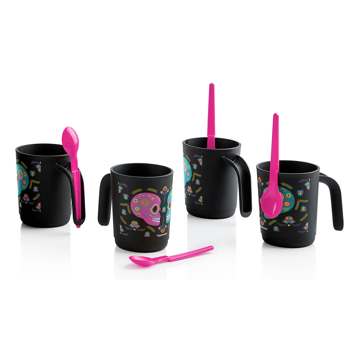 Tupperware® Dia De Los Muertos Mug Set with Hang-On Spoons | Set