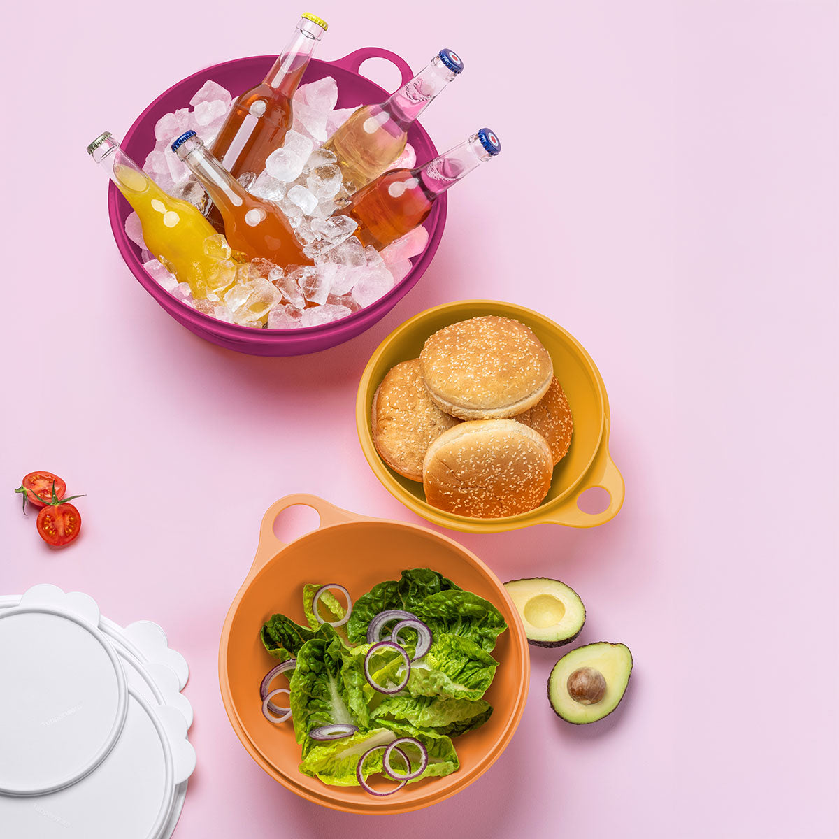 Tazones Thatsa® Tupperware® | Juego de 3 | Tazones herméticos para mezclar