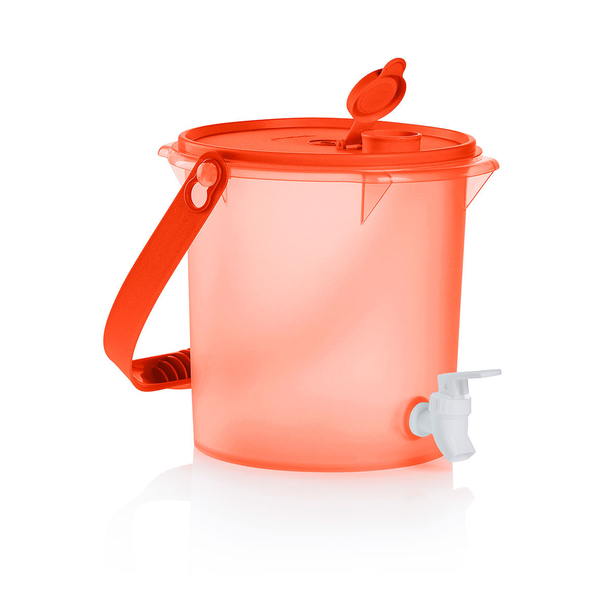 Tupperware® Jumbo Canister con Vertedor para Bebidas | Tapa Flip-Top | 5 Cuartos / 4.8 Litros | Juego de 1