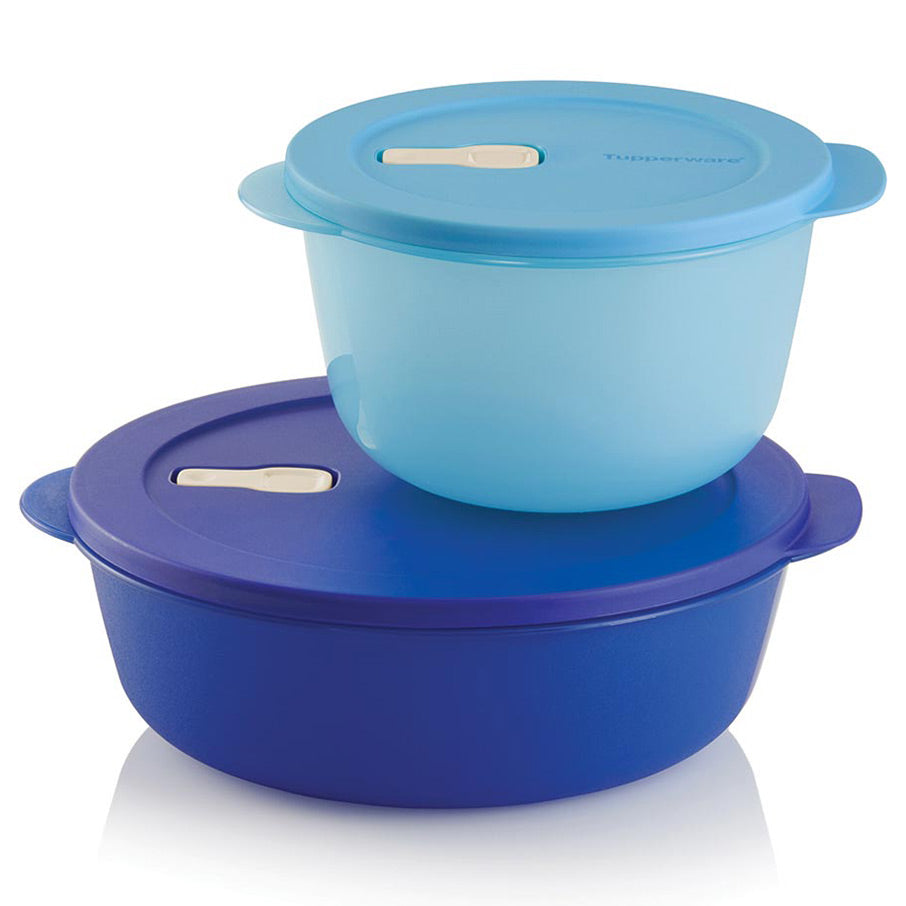 2 bols CrystalWave Tupperware, conservation et réchauffage micro-ondes