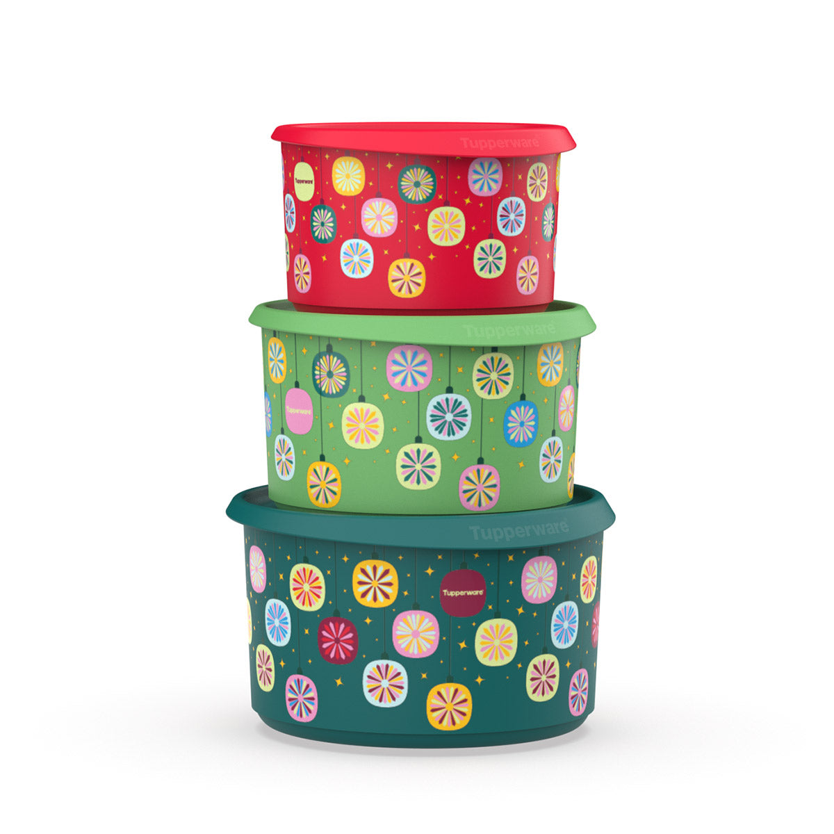 Tupperware® Holiday Canister Set | Printed