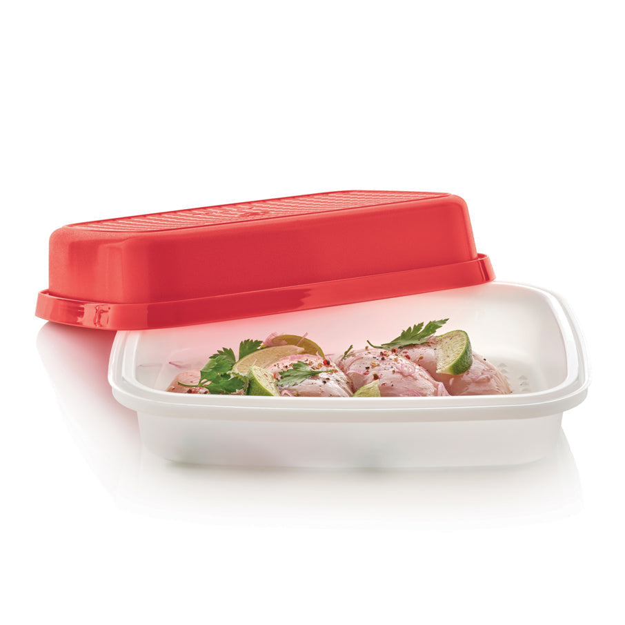 TUPPERWARE Large SEASON SERVE Meat Marinade Container #1295 & #1294 Paprika