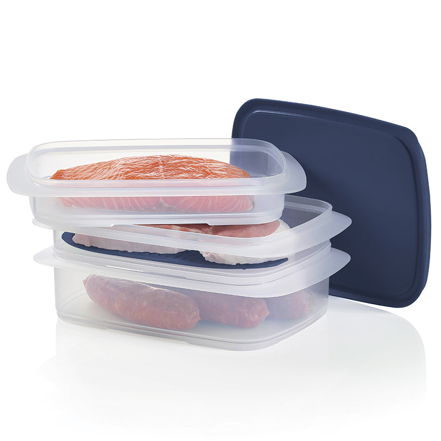 Fridge Food Storage Container With Lid And, Stackable Container