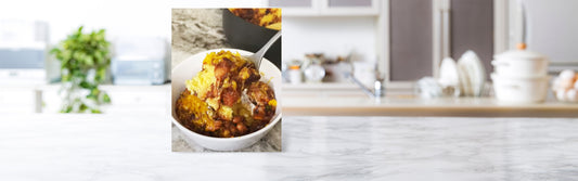 Hearty Chili with Cornbread Topping
