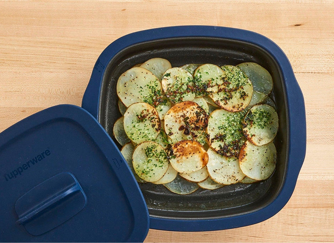 Pommes de terre grilles au beurre l'ail Tupperware Brand Pommes de terre grilles au beurre l'ail Tupperware Brand