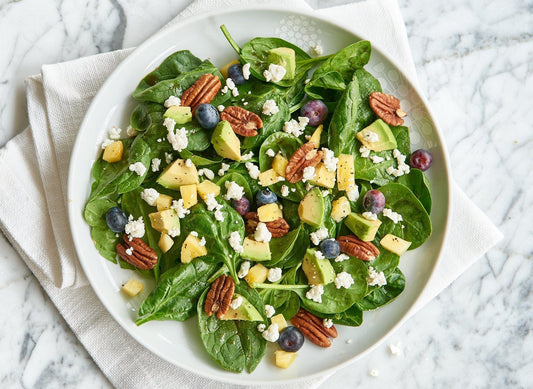 Spinach Blueberry & Pineapple Salad
