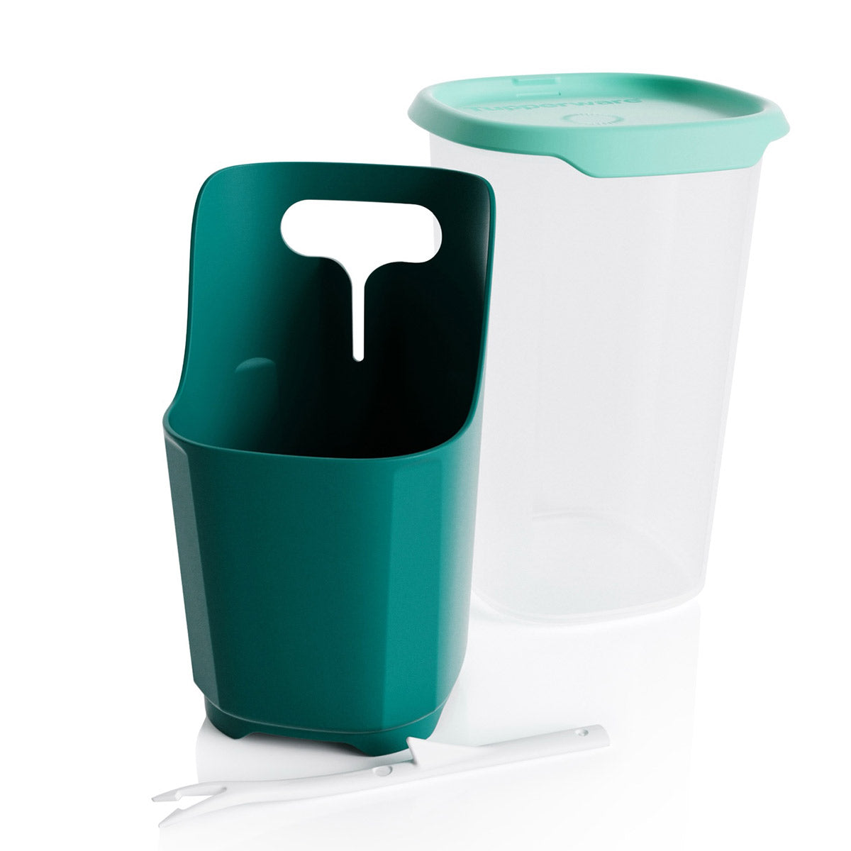 Monte-plats à pression unique de Tupperware® | de 1,25 L/5 ¼ tasses | pour un accès facile à des cornichons