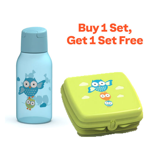 Owl Kids Lunch & Snack Adventure Set | Buy 1 set, get 1 set free