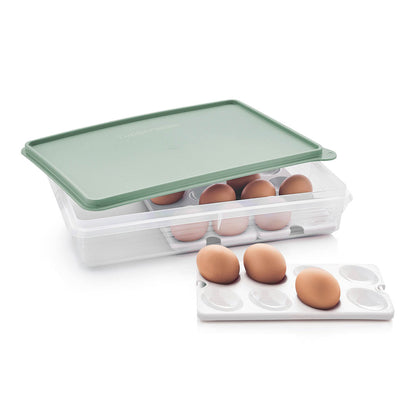 Tupperware® Snack-Stor® Large Storage Container with 3 Egg Tray Inserts