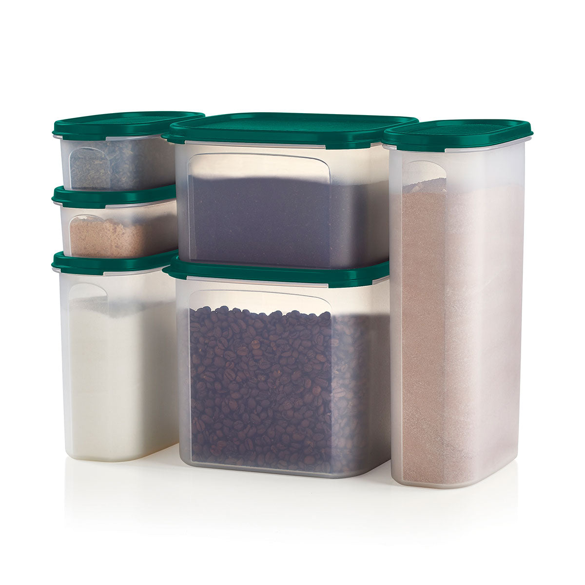 Contenants de conservation alimentaire de La collection modulaire® de Tupperware® | un ensemble de 6 contenants superposables avec couvercles | pour le garde-manger