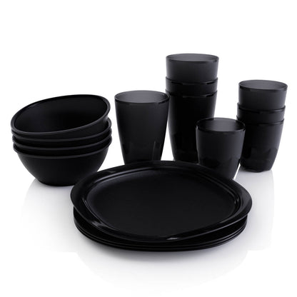 Tupperware® Essentials Dining 16-Piece Set | Plates, Bowls & Tumblers