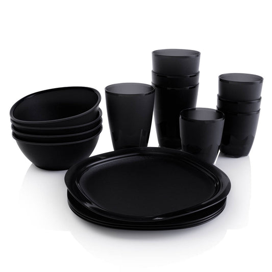 Tupperware® Essentials Dining 16-Piece Set | Plates, Bowls & Tumblers