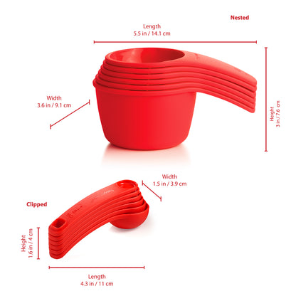 Tupperware® Measuring Mates Set | 6 Measuring Spoons, 6 Measuring Cups