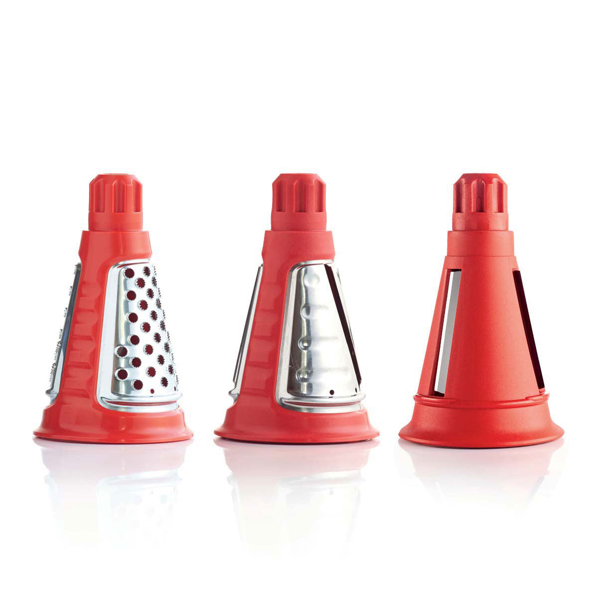 ® FusionMaster® Grater Cones Trio Slice Grate & Grind