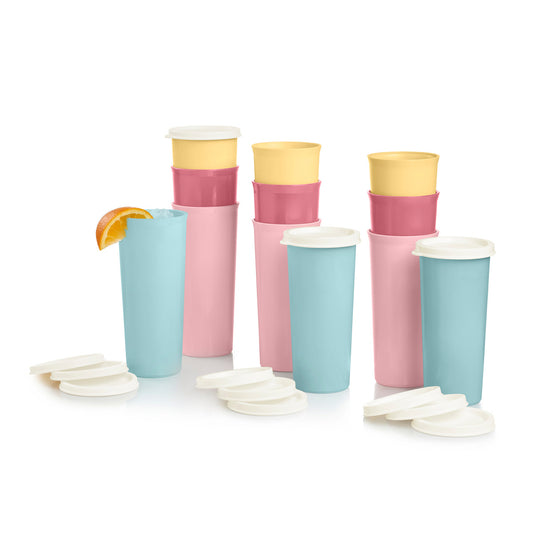 Lot de 3 boîtes Tupperware vintage – Thé / Chocolat / Infusion Lot de 3 boîtes Tupperware vintage – Thé / Chocolat / Infusion