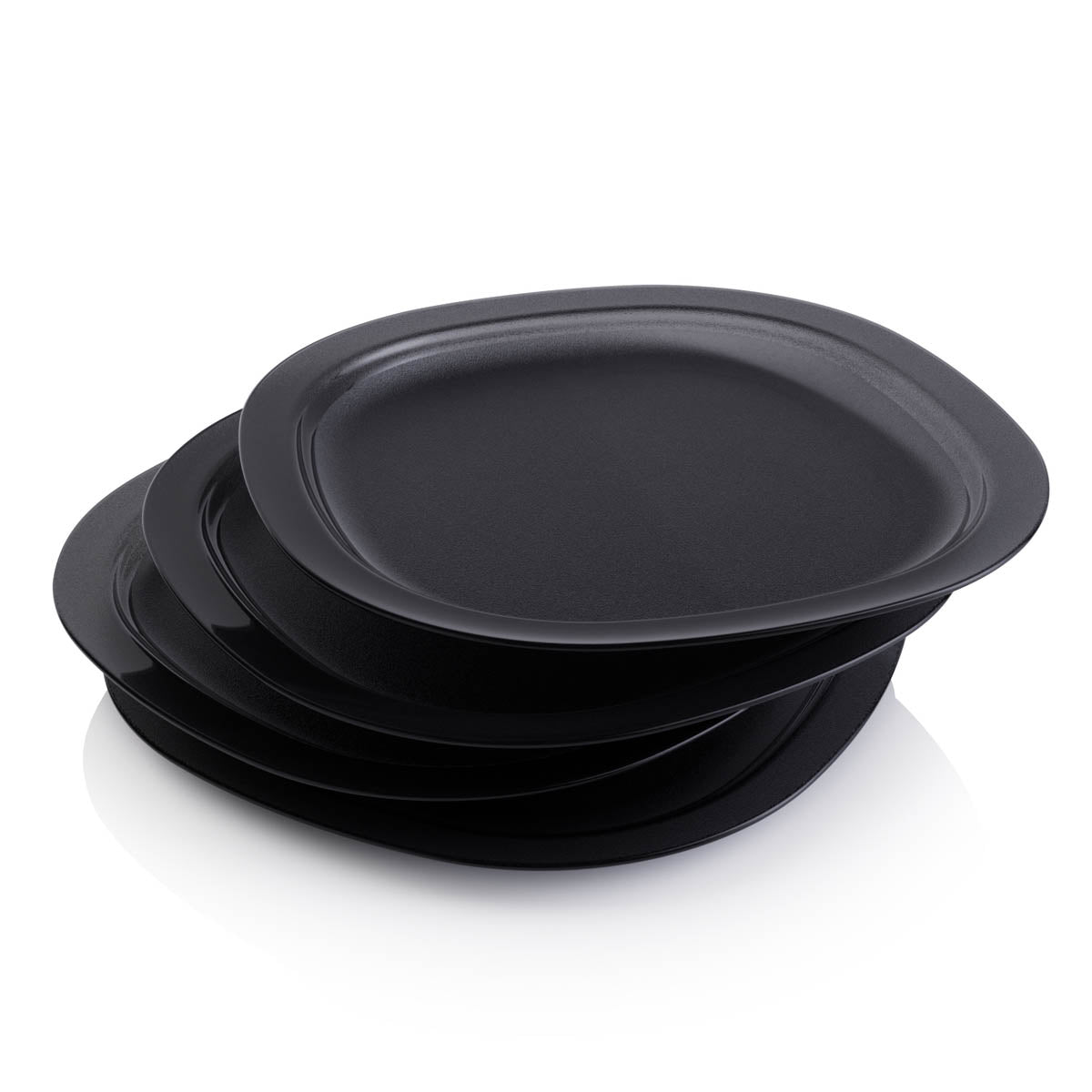 Tupperware Plates Set Tupperware® Microwave Reheatable Luncheon Plates | Reusable, Set of 4 ...