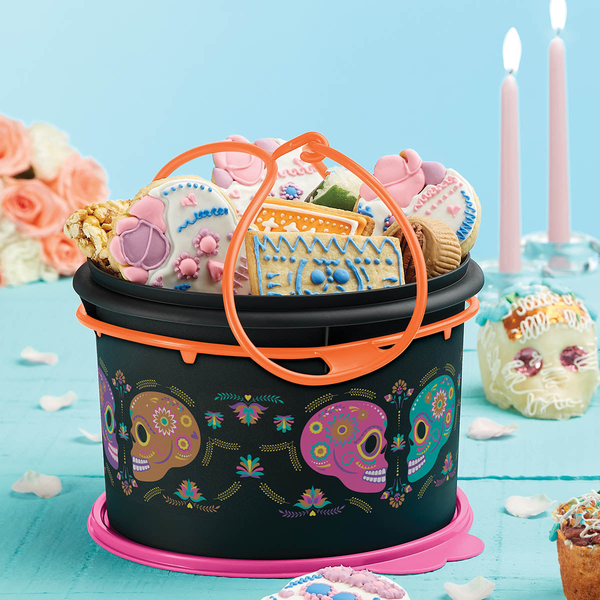Tupperware® Día De Los Muertos Large Canister with Cariolier