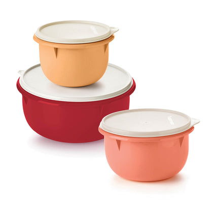 Tupperware® 3-pc Multipurpose Mixing Bowl Set for Food Prep and Storage