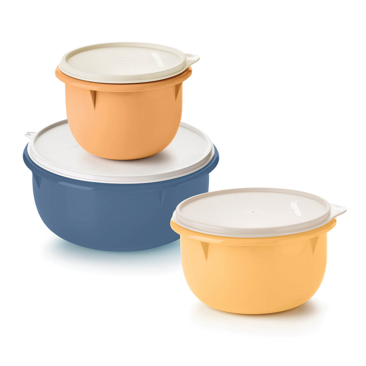 Tupperware® 3-pc Multipurpose Mixing Bowl Set for Food Prep and Storage