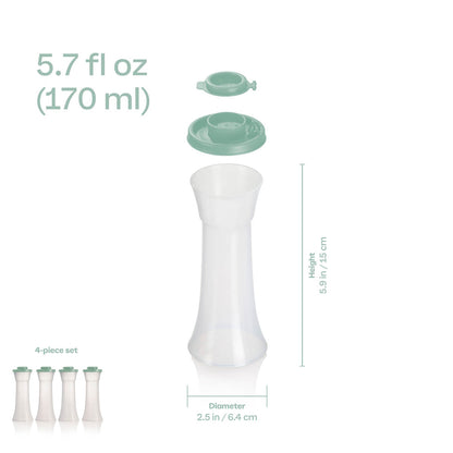 Salero y Pimentero de Reloj de Arena | Juego de 4 Grandes