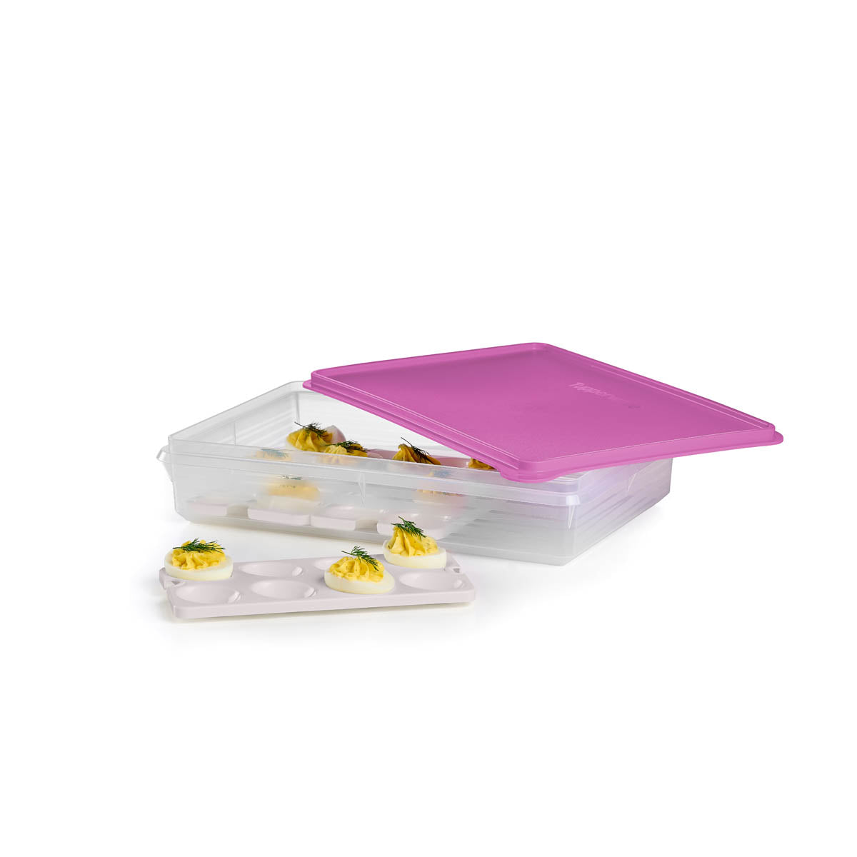Tupperware® Snack-Stor® Large Storage Container with 3 Egg Tray Inserts