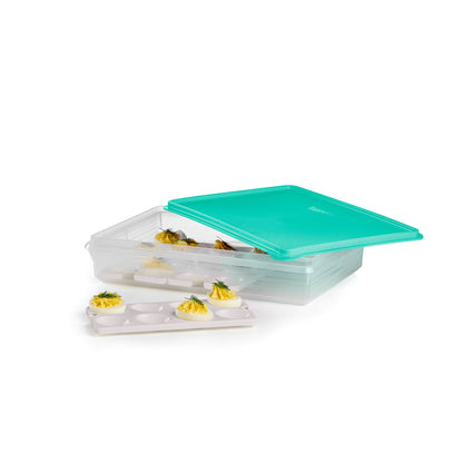 Tupperware® Snack-Stor® Large Storage Container with 3 Egg Tray Inserts