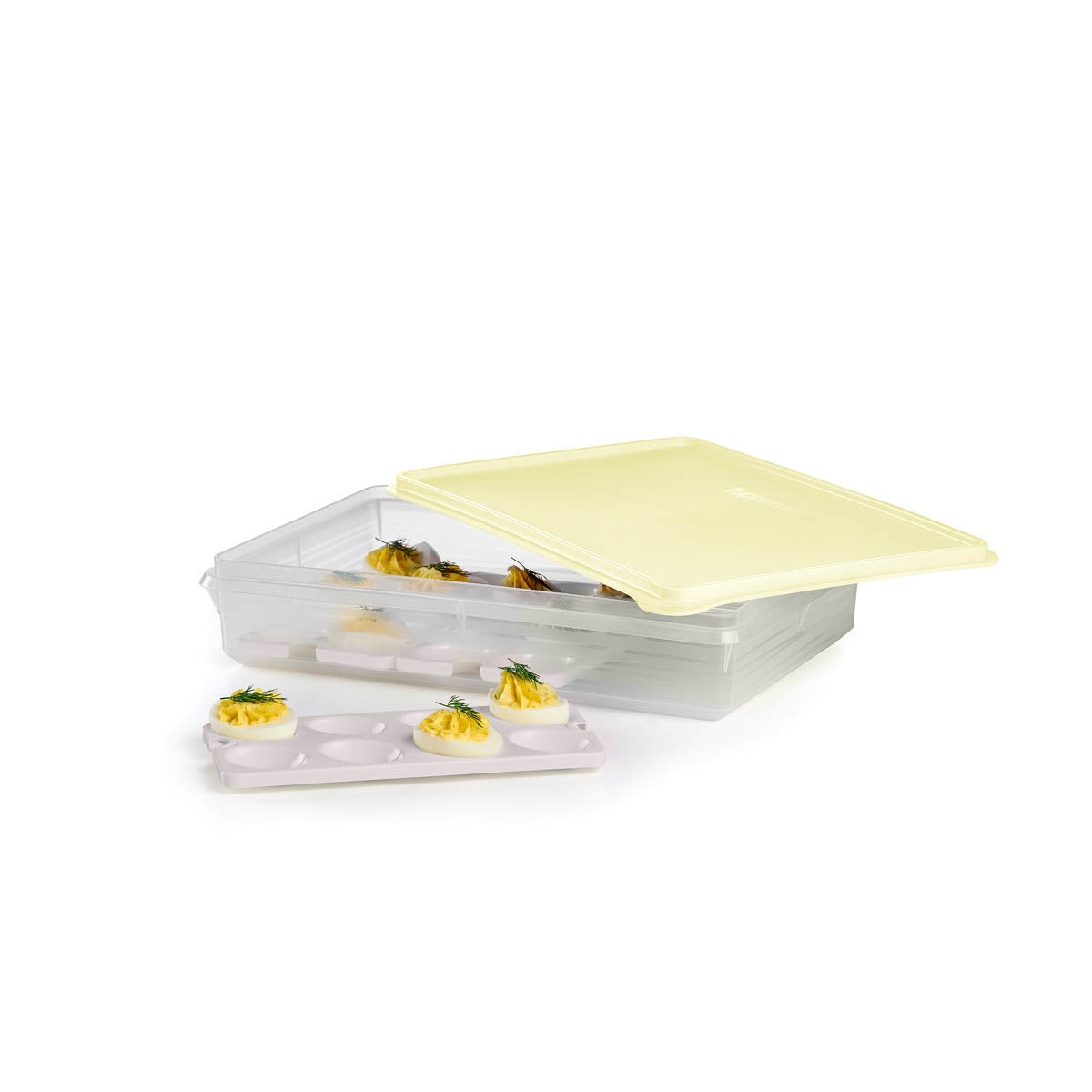 Tupperware® Snack-Stor® Large Storage Container with 3 Egg Tray Inserts