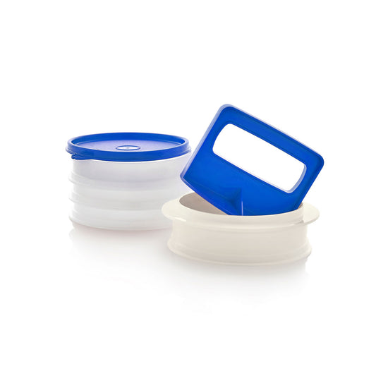 Tupperware® Hamburger Press & Keepers Set | Large Patty Mold & Storage