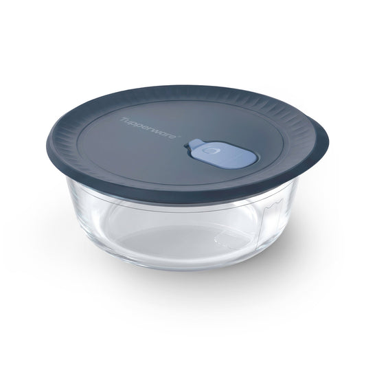 Tupperware Voila™ Glass Food Storage Container | Round Medium