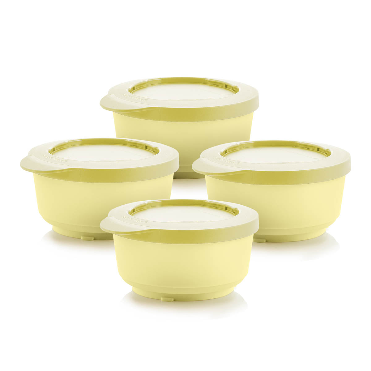 Tupperware® Ilumina Toppings Stackable Bowl Set | 4 Dessert Bowls with Lids | 6.7 oz / 200 mL
