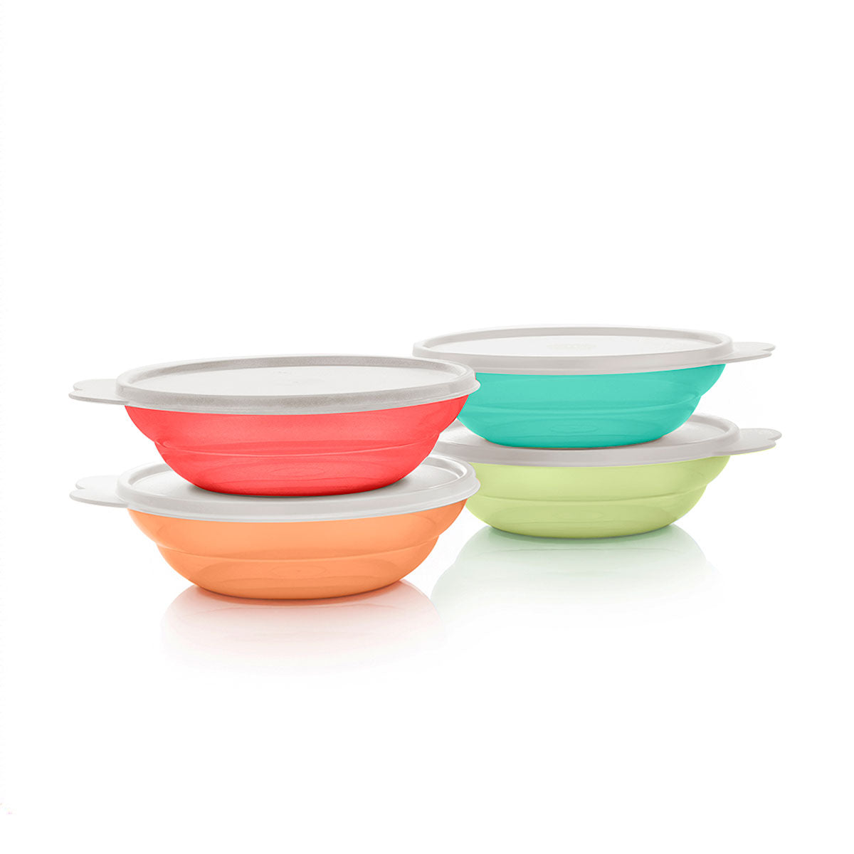 Tazones Clásicos para Cereal de Tupperware®| Con Sellos | 380 mL | Juego de 4