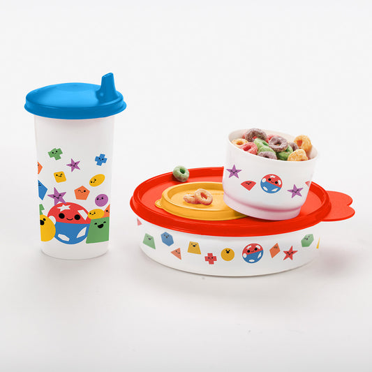 Tupperware® Shape-O® Feeding Set | Everyday Feeding Solution | Mixed Capacities | 3-Piece Set with Seals