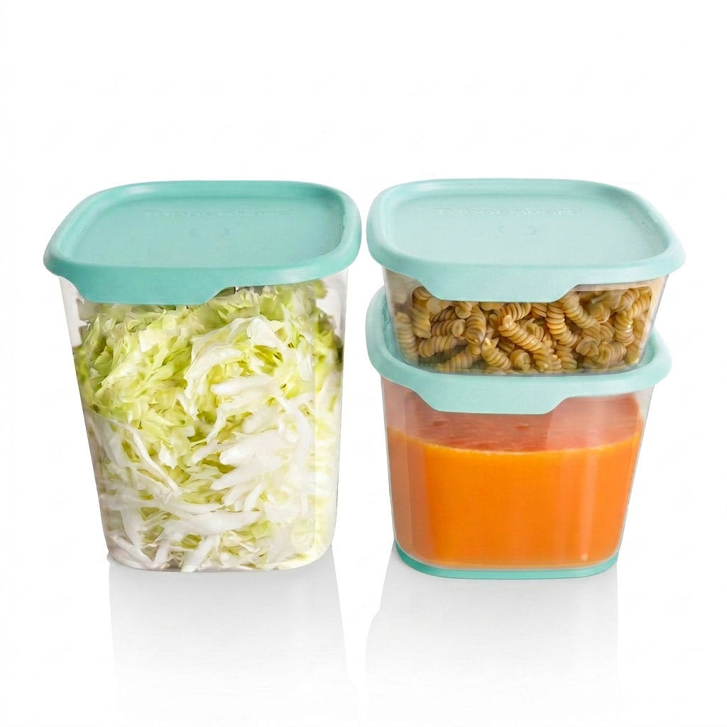 One Touch Fresh® Large Square Set | Meal Prep & Food Storage Containers