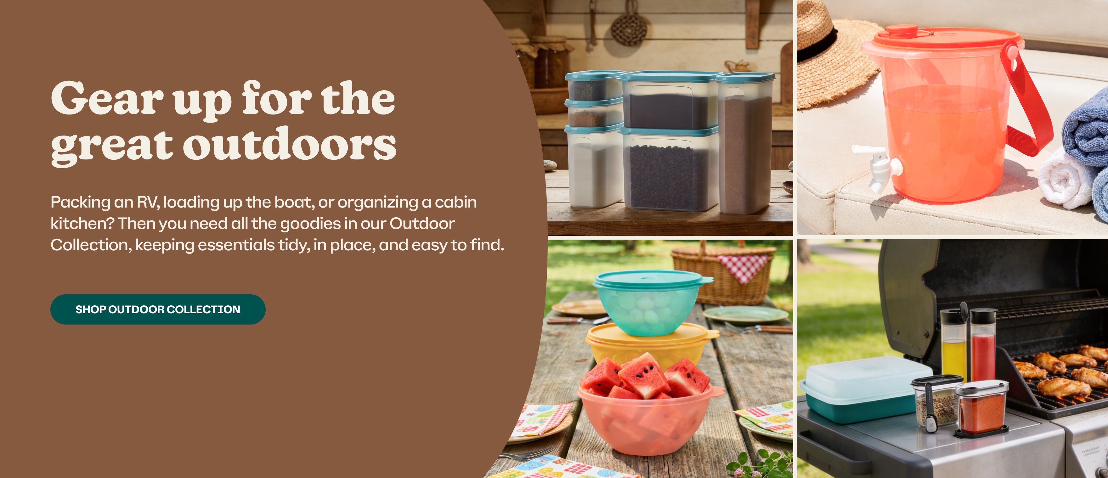 Gear up for the great outdoors with Tupperware. Shop the collection.