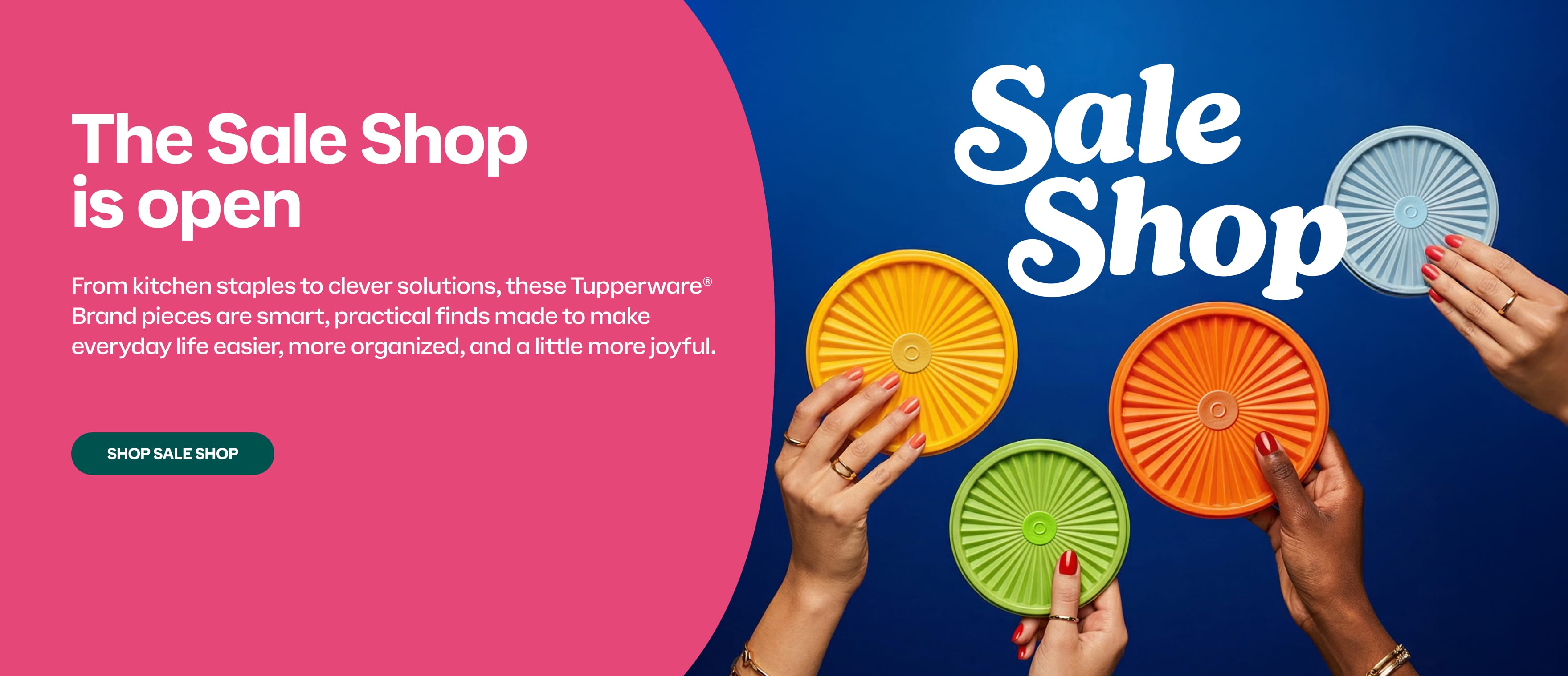 From kitchen staples to clever solutions, these Tupperware® Brand pieces are smart, practical finds made to make everyday life easier, more organized, and a little more joyful.
[CTA] SHOP SALE SHOP