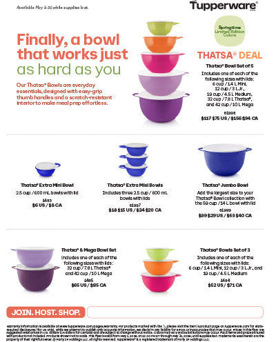 exceptionalsales | Current Tupperware Specials