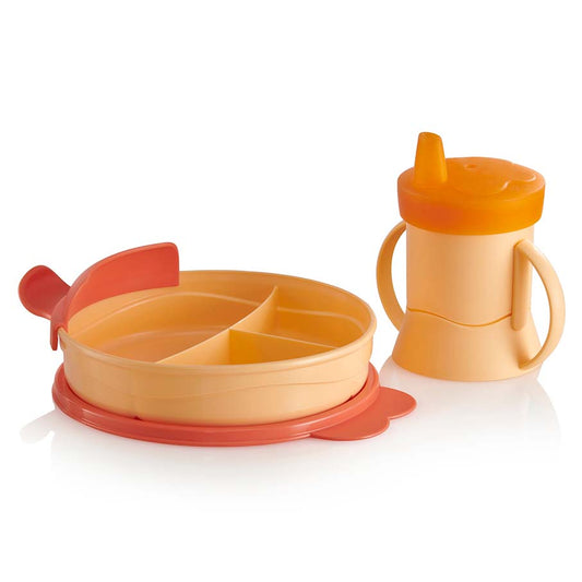 Tupperware Kids Feeding Bowl Set with Suction & Lid BRAND NEW