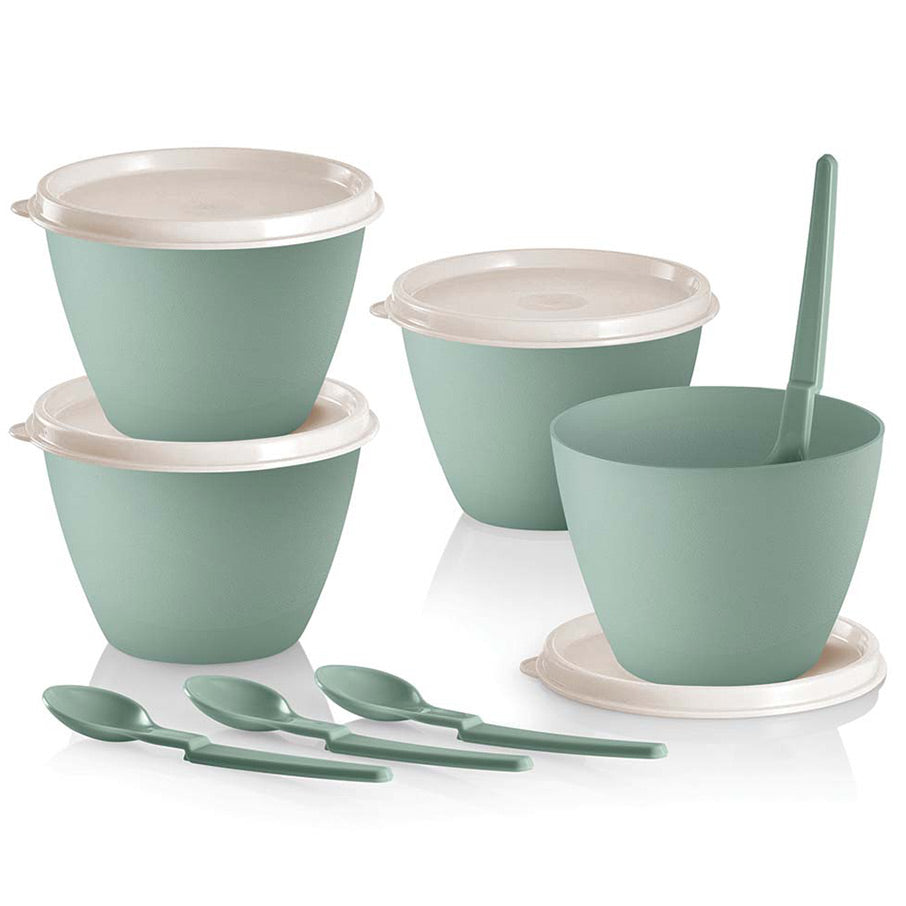 Refrigerator Bowls with Hang-On Spoons
