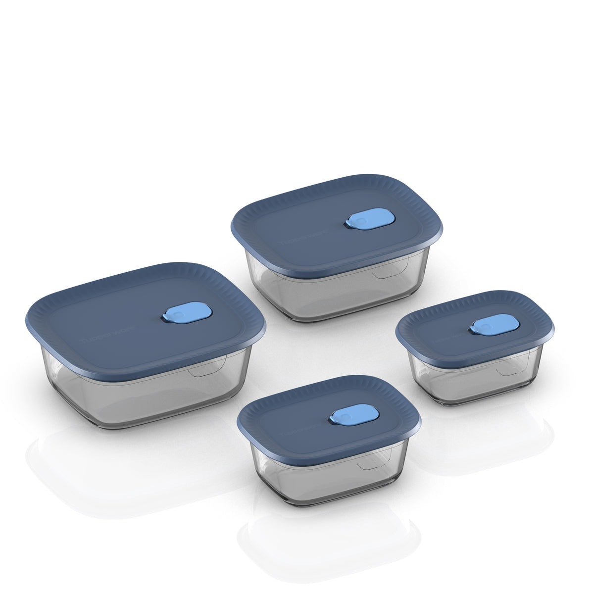 Tupperware Voila™ Glass Rectangular Set of 4 – Tupperware Brand
