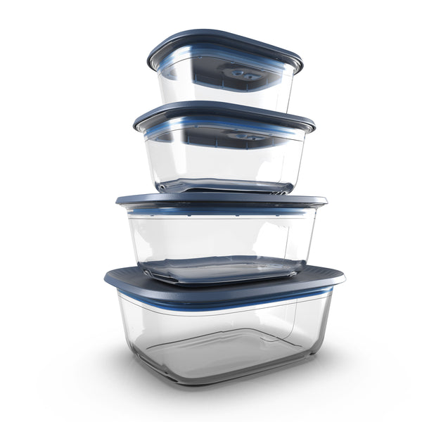 Tupperware Voila™ Glass Rectangular Set of 4 – Tupperware Brand