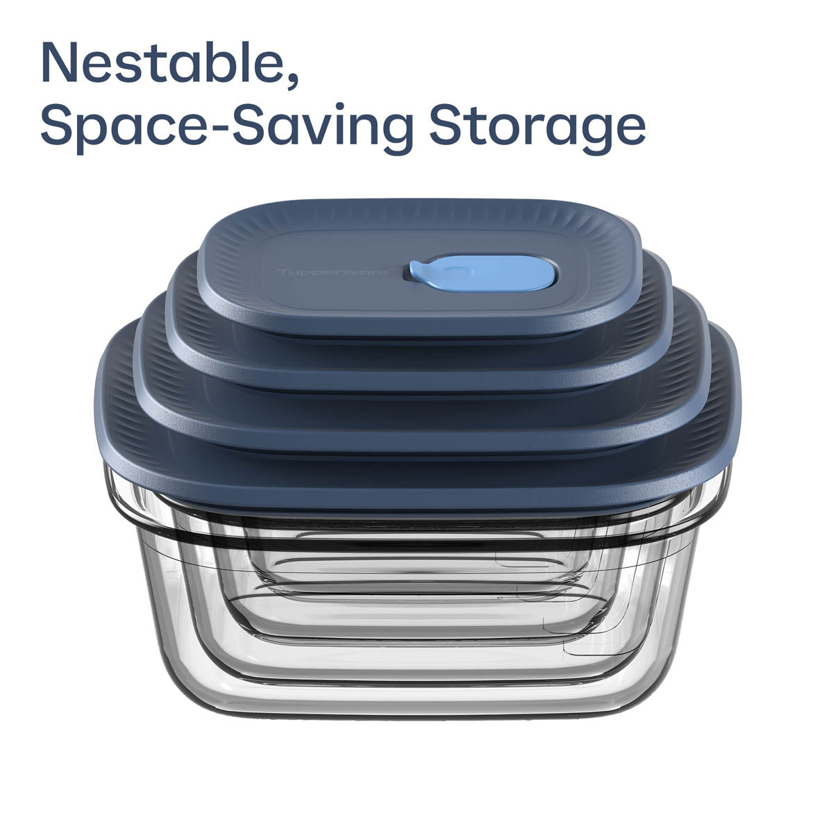 Tupperware Voila™ Glass Food Storage Container | Rectangular Small