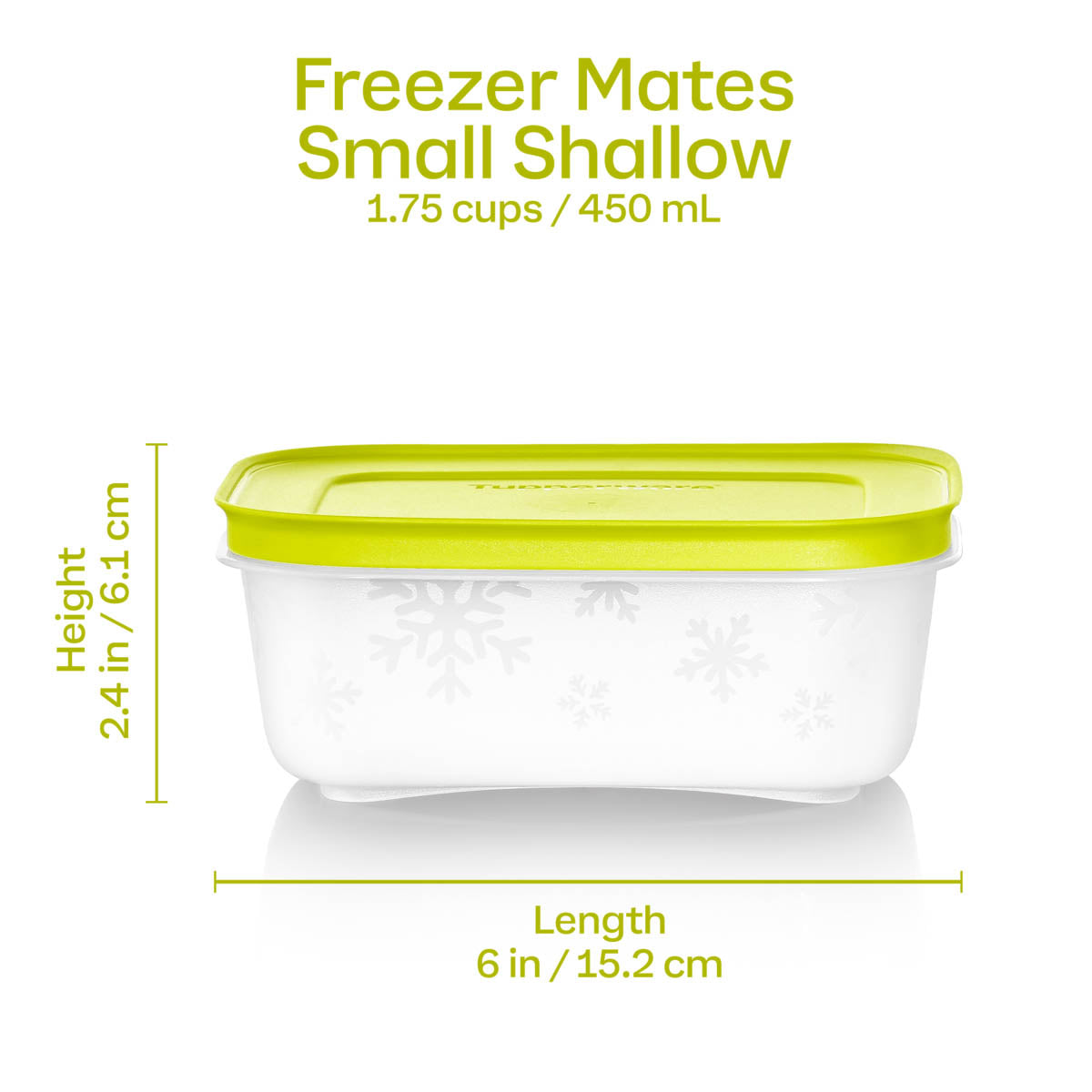 Tupperware® Freezer Mates® PLUS Small Shallow | 4-Piece Container