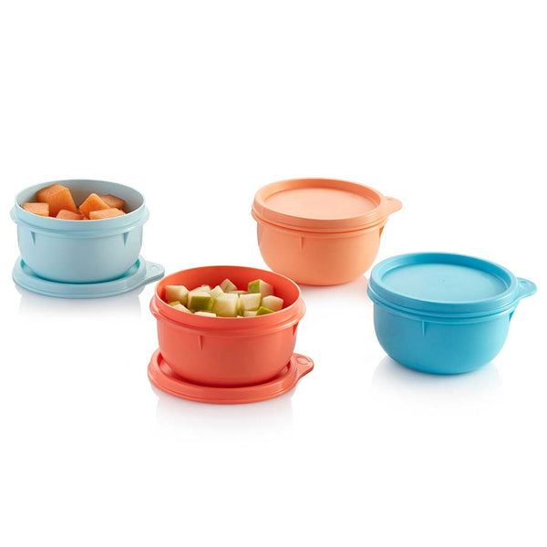 Tupperware Brand Ideal Lit'l Food Storage Bowls for Toddlers & Kids -  Airtight, Leak-Proof, Dishwasher Safe & BPA Free - Includes Lids
