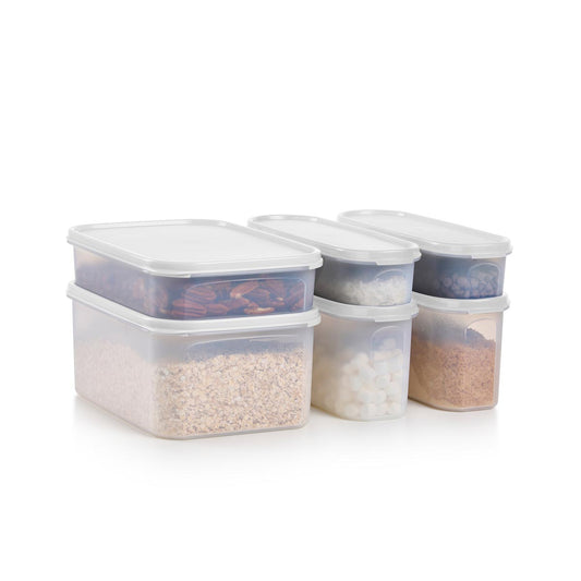 MT Products 5 x 2.2 Clear Square Plastic Containers with Lid