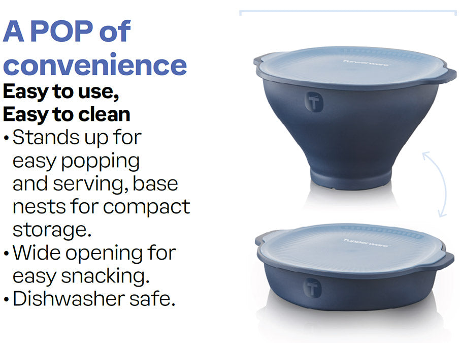 Tupperware WOW Pop Microwave Popcorn Maker | All-in-1 Popper Tupperware WOW Pop Microwave Popcorn Maker | All-in-1 Popper