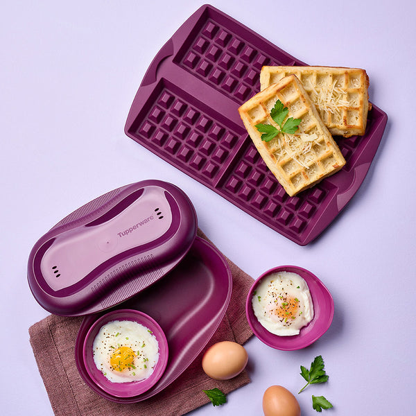 Tupperware Microondas Breakfast Maker & Inserts Huevos Escalfados Púrpura  Tortilla Huevos Revueltos Alimentación Saludable Postre Snacks 7953 7352  6996 -  México
