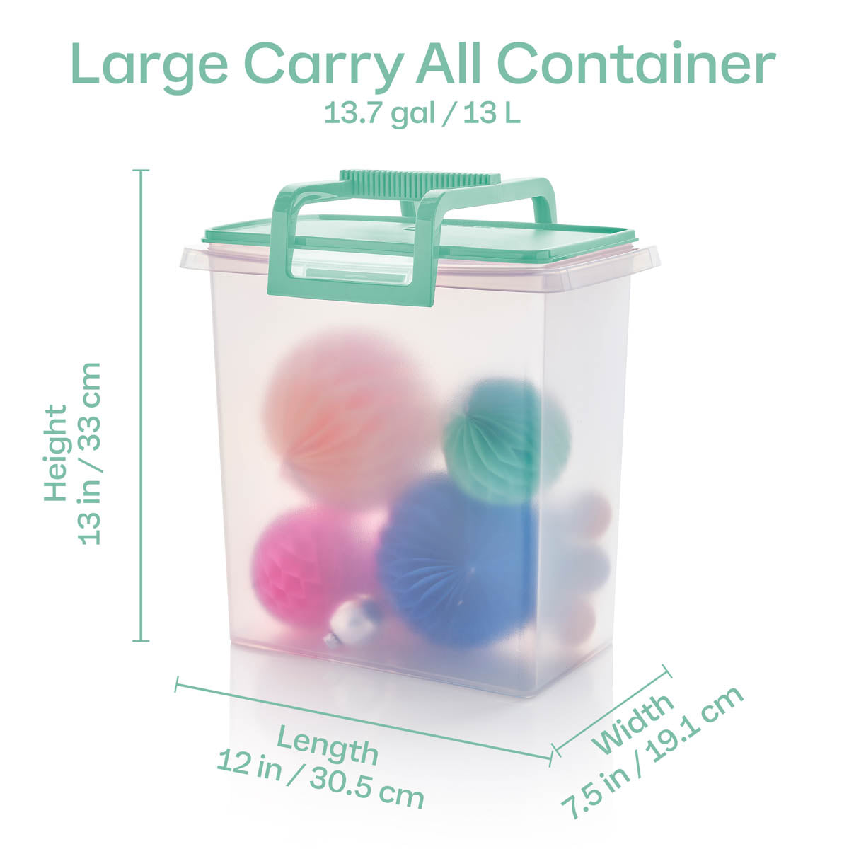 Large and Small Carry-all® Containers (Mint Ice Cream